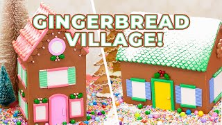 I Caked Santas Gingerbread Christmas Village  Beginner Cake How to Cake It With Yolanda Gampp [upl. by Notpmah245]