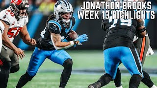 Jonathon Brooks Week 13 Highlights EVERY TOUCH 🔥  Panthers vs Buccaneers [upl. by Herries]