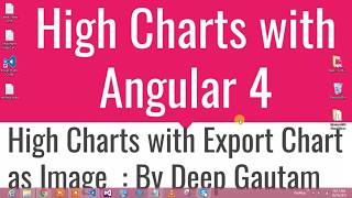 HighCharts With Export In Angular 4 [upl. by Onibag509]