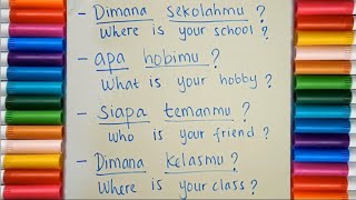 Belajar Membuat Kalimat Tanya Bahasa Inggris dengan Kata Where What dan Who untuk Pemula [upl. by Engracia]