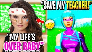 My Crazy Teacher Passed Away RIP Fortnite [upl. by Lemay]