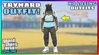 Easy Black Joggers Ripped Shirt Glitch Tryhard Modded Outfit No Transfer GTA Online [upl. by Golding872]