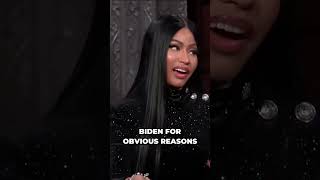 Nicki Minaj talks to Stephen colbert [upl. by Hedwiga]