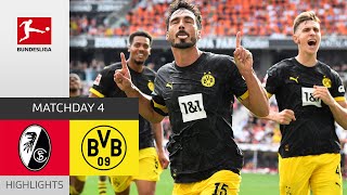 BVB Show Mentality  SC Freiburg  Borussia Dortmund 24  Highlights  MD 4 – Bundesliga 202324 [upl. by Aniles]