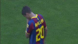 HD Both of Ibrahim Afellays goals for Barcelona w commentary [upl. by Seditsira]