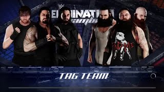 WWE 2K18  THE SHIELD vs THE WYATT FAMILY ELIMINATION CHAMBER [upl. by Atikam475]