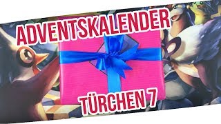 Pokemon Karten Adventskalender Opening Tür 7  Gewinnspiel Pokemon Booster Unboxing Opening [upl. by Annasiul596]