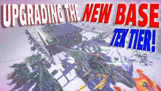 Upgrading the NEW base to TEK tier Ark PvP [upl. by Adlihtam669]