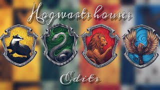 Harry Potter Hogwarts houses edits✨ [upl. by Mount]