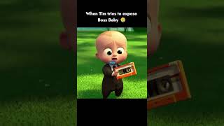 When Tim tries to expose Boss Baby 👶 shorts viral bossbaby [upl. by Isaiah]