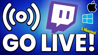 How to STREAM on Twitch 5 MIN 2024 Tutorial [upl. by Erland]