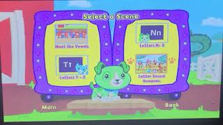 leapfrog scout and friends phonics farm 2011 dvd menu walkthrough [upl. by Tiebold429]