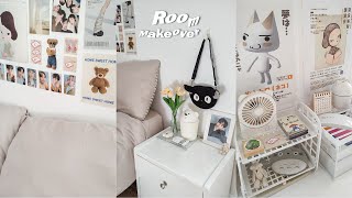 Aesthetic Room makeover🐻‍❄️ Rearranging furniture clean amp organize with me Pinterest inspired Room [upl. by Hannej262]