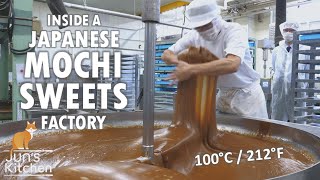 How Japanese mochi sweets are made Kibi dango [upl. by Juta]