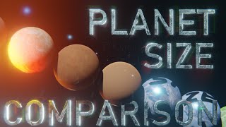 Planet Size Comparison 2024 Part 1 4K 60FPS 3D [upl. by Attebasile]