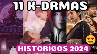 TODOS LOS KDRAMAS HISTORICOS QUE SE ANUNCIARON PARA EL 2024 😎🎬 [upl. by Haisoj866]