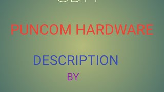 SDH PUNCOM MUX HARDWARE DESCRIPTION [upl. by Atsocal]