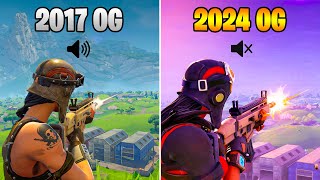 OG Fortnite Sound Effects VS Now 2017 vs 2024 [upl. by Inessa]