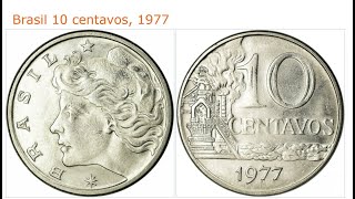 MOEDA DE 10 CENTAVOS DE 1977 SOBERBA  FÁBRICA 🏭 10 Cents Coin from 1977  Superb  Factory ⛓️⚙️ [upl. by Adialeda915]