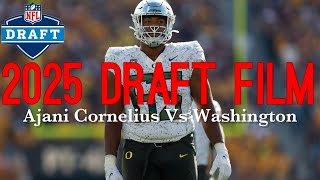 Film Room Oregon RT Ajani Cornelius Vs Washington [upl. by Chill274]