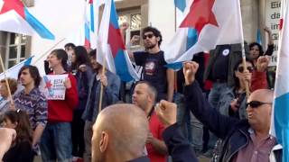 Himno Galego BNG GALIZA NOVA e NOSUP pola República da Galiza  Vigo 10062014 [upl. by Celinda]