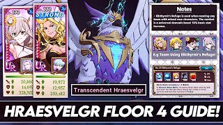 UPDATED Complete Guide To FLOOR 4 Of Hraesvelgr Transcendent Hraesvelgr Guide 7DS Grand Cross [upl. by Aicatsana]