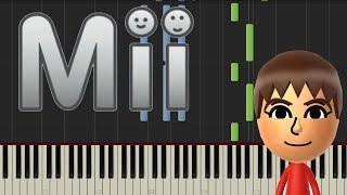 Mii Channel Theme Piano Tutorial Synthesia [upl. by Lorre]