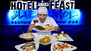 JAMAICA HOTEL FEAST SURF amp TURF LAMB PASTA CURRY AND MORE [upl. by Enylcaj]