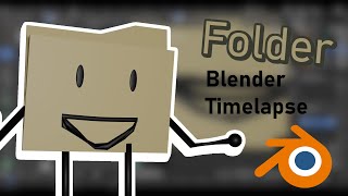 HFJONE Folder  Blender Timelapse [upl. by Nerrual]