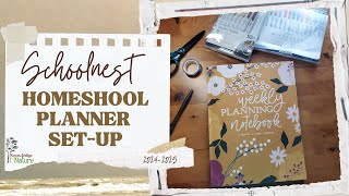 Schoolnest Homeschool Planner Set Up  How to Setup Your planner for the school year [upl. by Vergos]