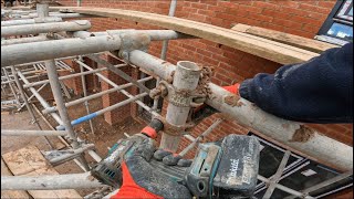 Scaff Life 51 scaffolding construction subscribe [upl. by Eillod]