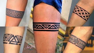 Bracelet tattoo for men  Band tattoo design on hand  arm band tattoo [upl. by Ermeena972]