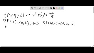 Gradients in three dimensions Consider the following functions f points P and unit vectors … [upl. by Ekal]