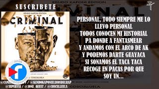 Criminal  Kendo Kaponi ft Cosculluela Prod Super Yei Y Jone Quest [upl. by Kolk]