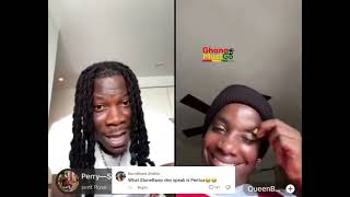 Jamaican Girl Tells Stonebwoy His Jamaican Accent Is Different From It Original Accent On Live [upl. by Kevina]