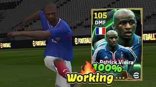 Trick To Get 105 Rated Epic Patrick Vieira In eFootball 2025 Mobile 🔥🔔 100 Working [upl. by Jasun]