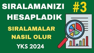 NETLERİNİZİ Yazın Sıralamanızı HESAPLAYALIM  YKS 2024 Sıralama Tahmin Sıralamalar Nasıl Olur [upl. by Vadnee488]