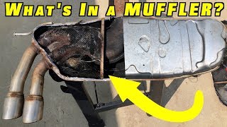 What is Inside A Cars Muffler and Catalytic Converter [upl. by Araek]