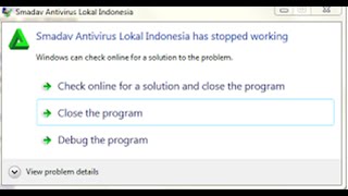 Cara mengatasi Has Stopped Working Smadav [upl. by Merriam]