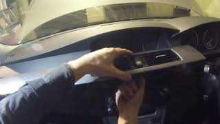 How to remove Climate Control Unit BMW 5 Series E60 E61 [upl. by Leonanie]