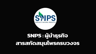 SNPS  ผู้นำธุรกิจสารสกัดสมุนไพรครบวงจร [upl. by Tlok637]