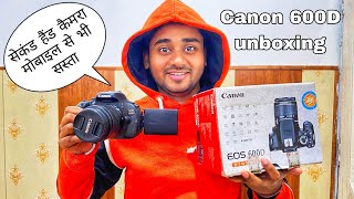 My First Second Hand Camera Canon 600D Unboxing Full Video And Review [upl. by Aivlys]