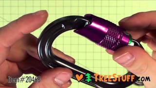 DMM Ultra O Durolock Carabiner  TreeStuffcom 360 View [upl. by Ardnua16]