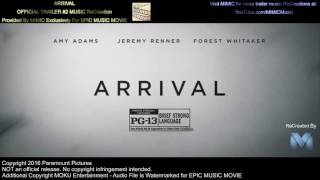 Trailer Music Arrival Theme Song  Soundtrack Arrival movie 2016 [upl. by Nove]