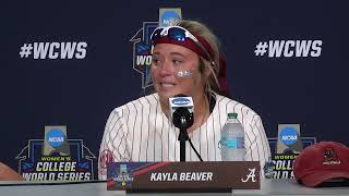 Alabama Softball After Losing to Florida in the WCWS [upl. by Riocard]