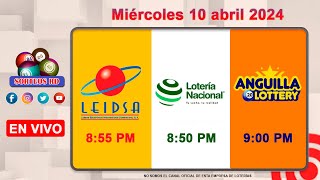 Lotería Nacional LEIDSA y Anguilla Lottery en Vivo 📺│Miércoles 10 abril 2024 855 PM [upl. by Airtemak]