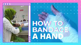 How To Bandage A Hand  First Aid Nursing Tips Bangla [upl. by Brandon]