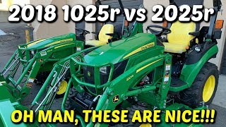 The NEW John Deere 1025r vs 2025r Feature Review [upl. by Forelli]