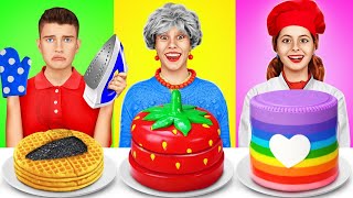 Me vs Grandma Cooking Challenge  Cake Decorating Funny Food Gadgets by YUMMY JELLY [upl. by Markiv919]