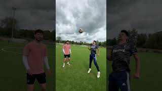 ONE TOUCH FOOTBALL CHALLENGE WHILE FILMING POV [upl. by Bobbi]